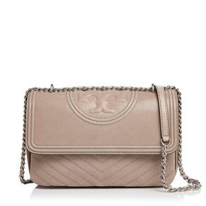 Tory Burch Fleming Distressed Convertible Shoulder Bag